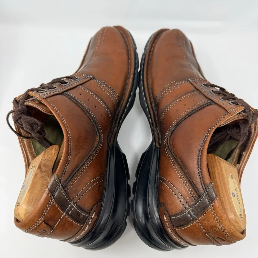 Clarks Touareg Brown Oxford Men's‎ Shoes 70852 Size 10 M Comfort Leather
